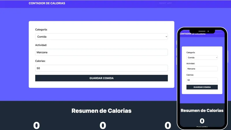 Aplicación para contar calorías